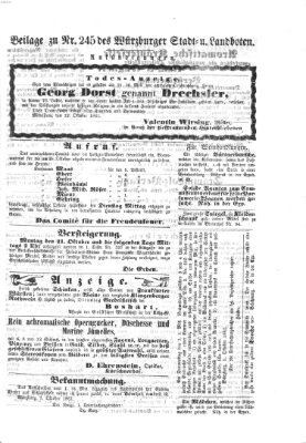 Würzburger Stadt- und Landbote Montag 14. Oktober 1861