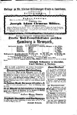 Würzburger Stadt- und Landbote Samstag 19. Oktober 1861