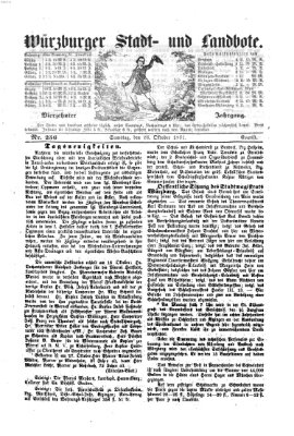 Würzburger Stadt- und Landbote Samstag 26. Oktober 1861