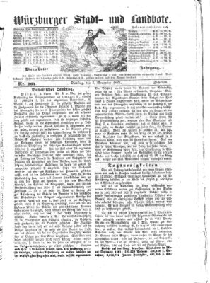 Würzburger Stadt- und Landbote Dienstag 5. November 1861