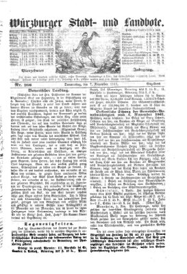 Würzburger Stadt- und Landbote Donnerstag 7. November 1861