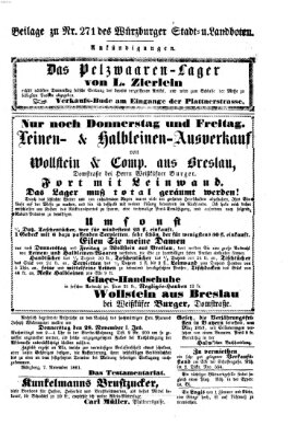 Würzburger Stadt- und Landbote Mittwoch 13. November 1861