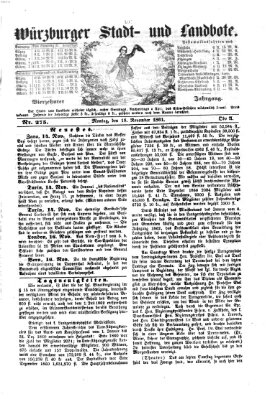 Würzburger Stadt- und Landbote Montag 18. November 1861