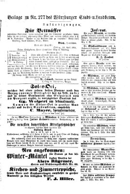 Würzburger Stadt- und Landbote Mittwoch 20. November 1861