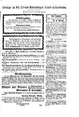 Würzburger Stadt- und Landbote Donnerstag 21. November 1861