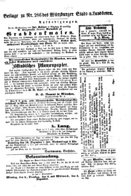 Würzburger Stadt- und Landbote Samstag 30. November 1861