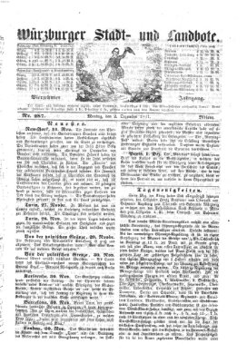 Würzburger Stadt- und Landbote Montag 2. Dezember 1861