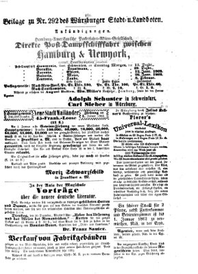 Würzburger Stadt- und Landbote Samstag 7. Dezember 1861