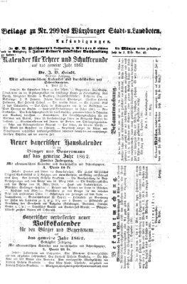 Würzburger Stadt- und Landbote Montag 16. Dezember 1861