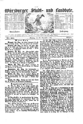 Würzburger Stadt- und Landbote Montag 23. Dezember 1861