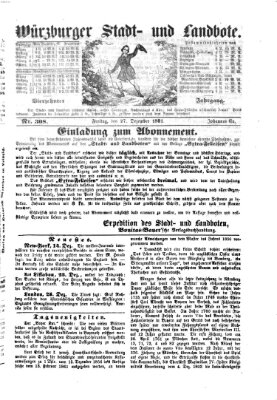 Würzburger Stadt- und Landbote Freitag 27. Dezember 1861