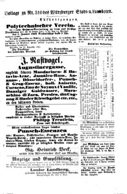 Würzburger Stadt- und Landbote Montag 30. Dezember 1861