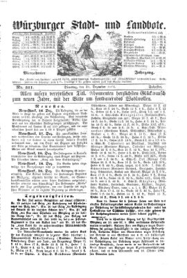 Würzburger Stadt- und Landbote Dienstag 31. Dezember 1861