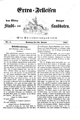 Extra-Felleisen (Würzburger Stadt- und Landbote) Sonntag 20. Januar 1861