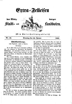 Extra-Felleisen (Würzburger Stadt- und Landbote) Dienstag 22. Januar 1861