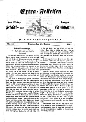 Extra-Felleisen (Würzburger Stadt- und Landbote) Dienstag 29. Januar 1861