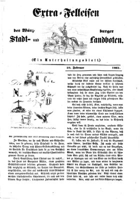 Extra-Felleisen (Würzburger Stadt- und Landbote) Dienstag 19. Februar 1861