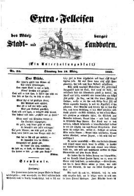 Extra-Felleisen (Würzburger Stadt- und Landbote) Dienstag 19. März 1861