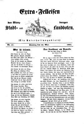 Extra-Felleisen (Würzburger Stadt- und Landbote) Sonntag 12. Mai 1861