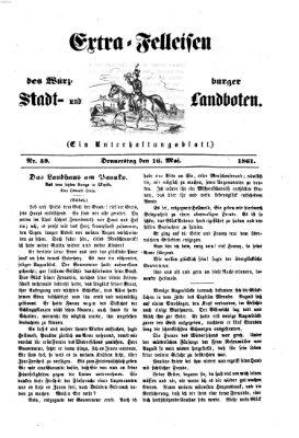 Extra-Felleisen (Würzburger Stadt- und Landbote) Donnerstag 16. Mai 1861