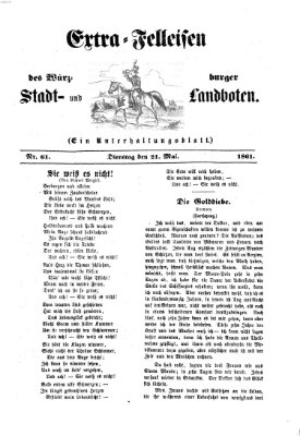 Extra-Felleisen (Würzburger Stadt- und Landbote) Dienstag 21. Mai 1861