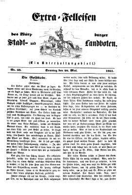 Extra-Felleisen (Würzburger Stadt- und Landbote) Sonntag 26. Mai 1861