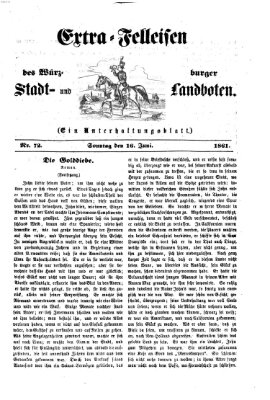 Extra-Felleisen (Würzburger Stadt- und Landbote) Sonntag 16. Juni 1861