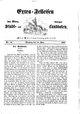 Extra-Felleisen (Würzburger Stadt- und Landbote) Dienstag 18. Juni 1861