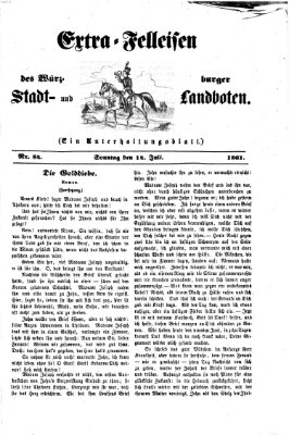 Extra-Felleisen (Würzburger Stadt- und Landbote) Sonntag 14. Juli 1861