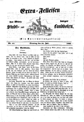 Extra-Felleisen (Würzburger Stadt- und Landbote) Dienstag 16. Juli 1861