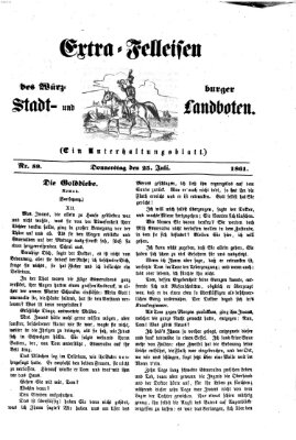 Extra-Felleisen (Würzburger Stadt- und Landbote) Donnerstag 25. Juli 1861