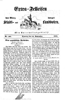 Extra-Felleisen (Würzburger Stadt- und Landbote) Dienstag 10. September 1861