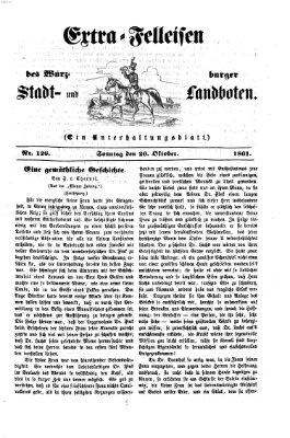 Extra-Felleisen (Würzburger Stadt- und Landbote) Sonntag 20. Oktober 1861