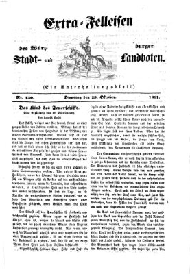 Extra-Felleisen (Würzburger Stadt- und Landbote) Dienstag 29. Oktober 1861