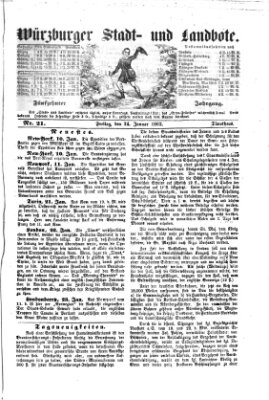 Würzburger Stadt- und Landbote Freitag 24. Januar 1862