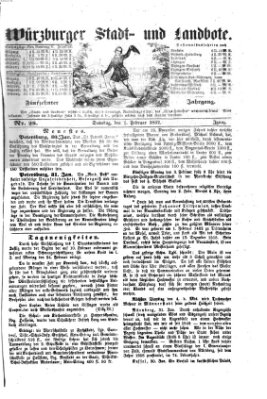 Würzburger Stadt- und Landbote Samstag 1. Februar 1862