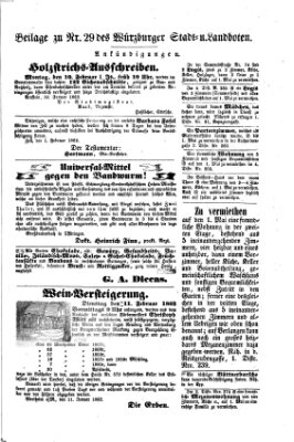 Würzburger Stadt- und Landbote Montag 3. Februar 1862