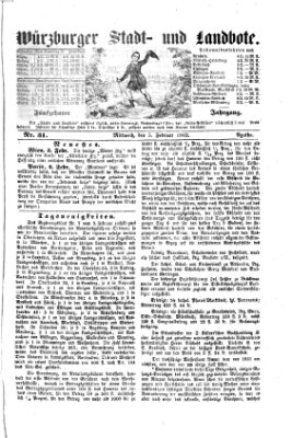 Würzburger Stadt- und Landbote Mittwoch 5. Februar 1862