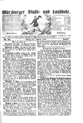 Würzburger Stadt- und Landbote Freitag 7. Februar 1862