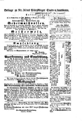 Würzburger Stadt- und Landbote Dienstag 11. Februar 1862