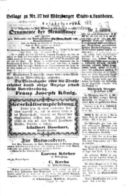 Würzburger Stadt- und Landbote Mittwoch 12. Februar 1862