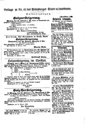 Würzburger Stadt- und Landbote Montag 17. Februar 1862