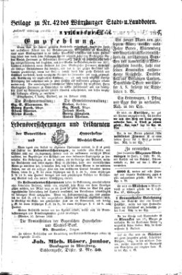 Würzburger Stadt- und Landbote Dienstag 18. Februar 1862