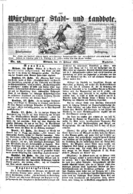 Würzburger Stadt- und Landbote Mittwoch 19. Februar 1862