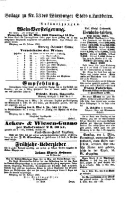 Würzburger Stadt- und Landbote Montag 3. März 1862