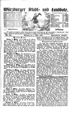 Würzburger Stadt- und Landbote Mittwoch 5. März 1862