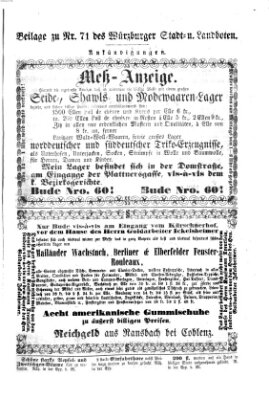 Würzburger Stadt- und Landbote Montag 24. März 1862