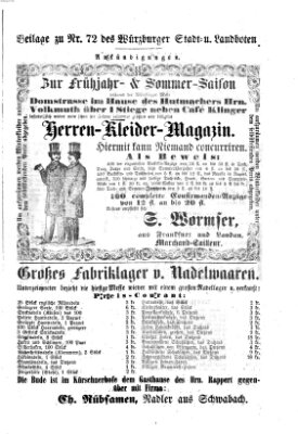 Würzburger Stadt- und Landbote Dienstag 25. März 1862