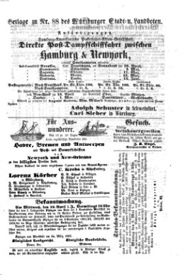 Würzburger Stadt- und Landbote Samstag 12. April 1862