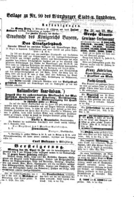 Würzburger Stadt- und Landbote Freitag 25. April 1862